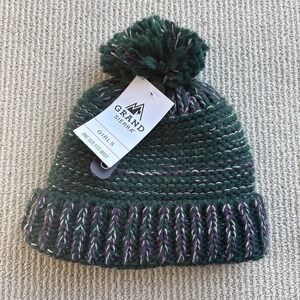 Grand Sierra Mountain Pom-Pom Beanie Youth Girls OSFM June Bug NWT lined